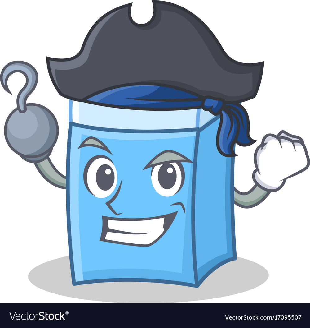 Pirate Radierfigur Maskottchen Stil