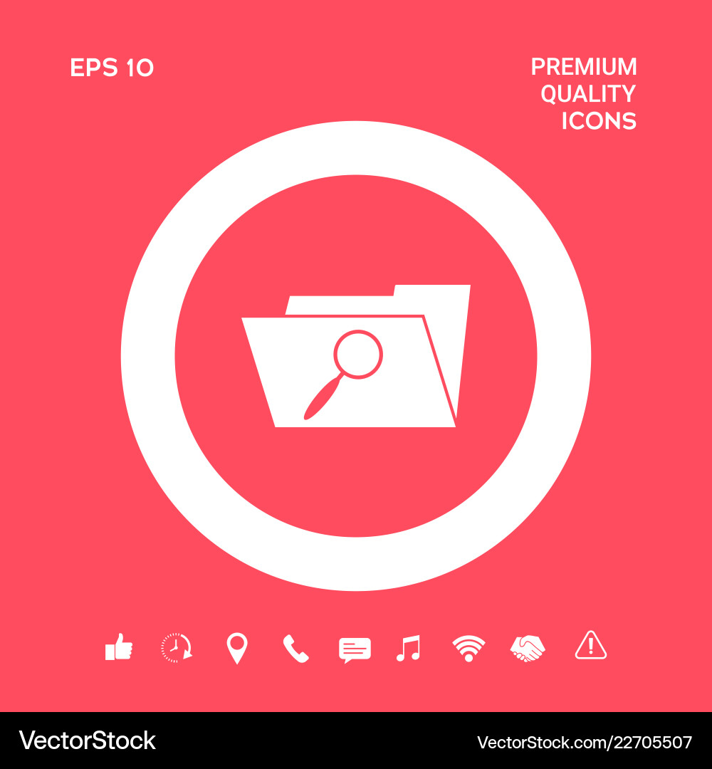 Search folder icon graphic elements for your Vector Image