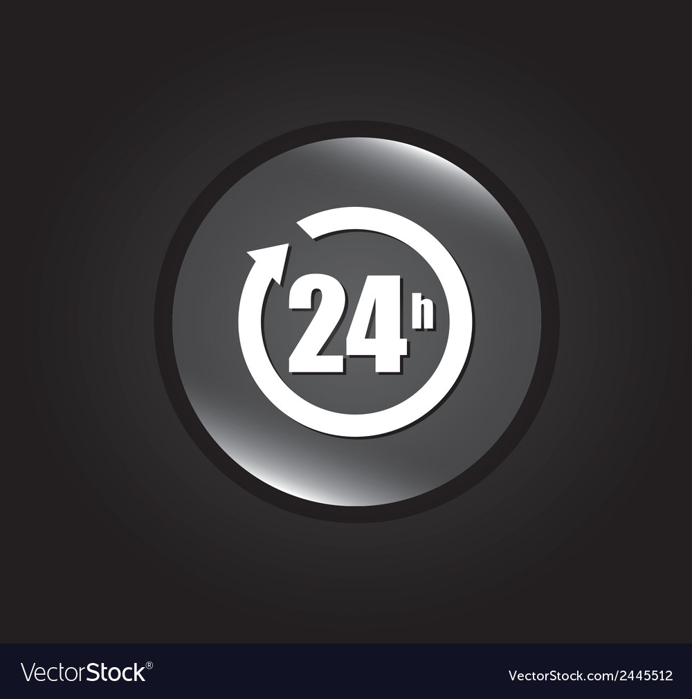 24 Hour Timer Clock Icon