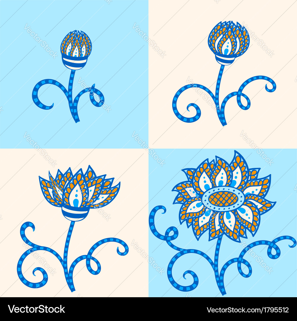Abstract flower Royalty Free Vector Image - VectorStock