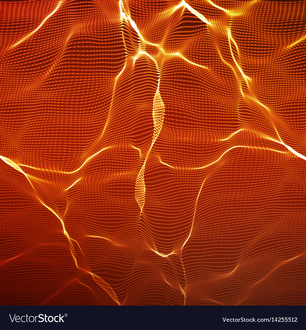 Abstract red wave mesh background