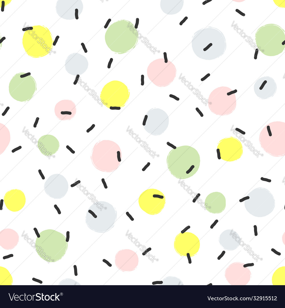 Abstract seamless pattern with round spots vector image Abstract seamless pattern with round spots