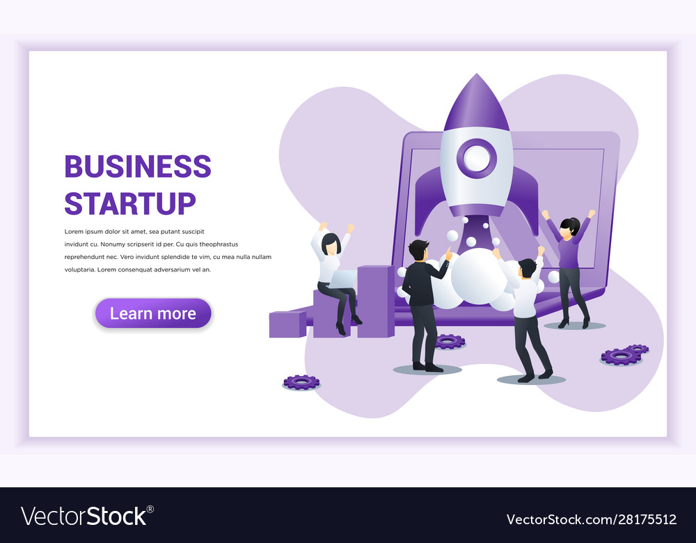 Business start up concept with people work