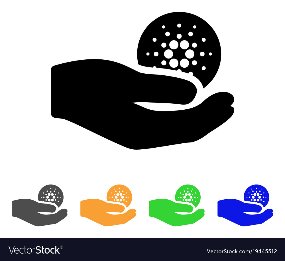 Cardano payment hand icon