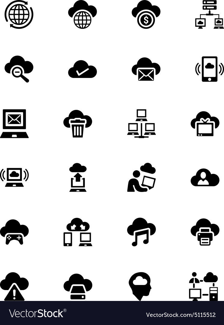 Cloud computing icons 3