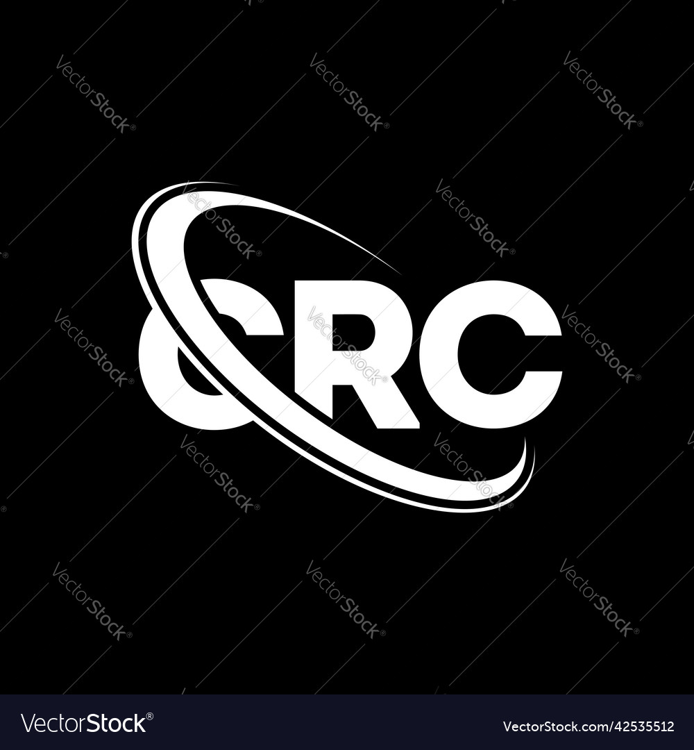 Crc logo letter design Royalty Free Vector Image