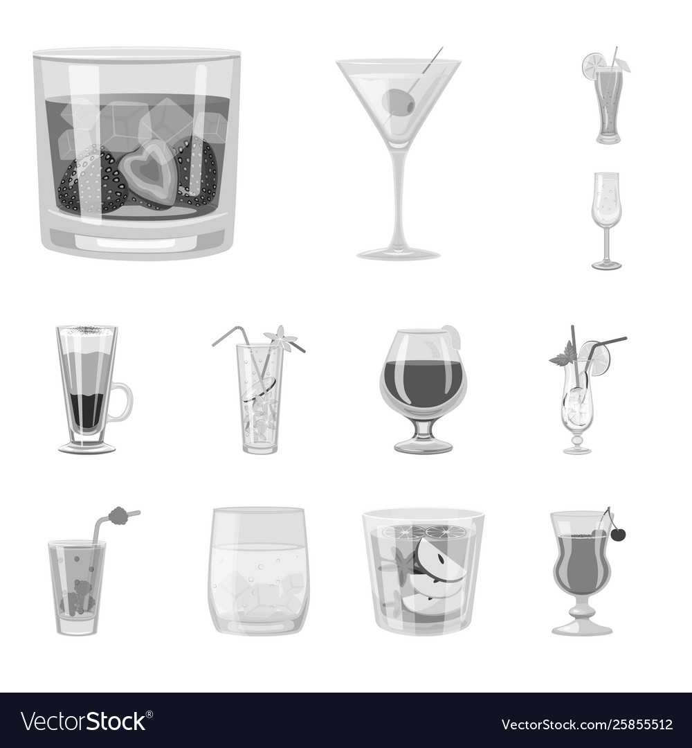 Design bar and shaker symbol set