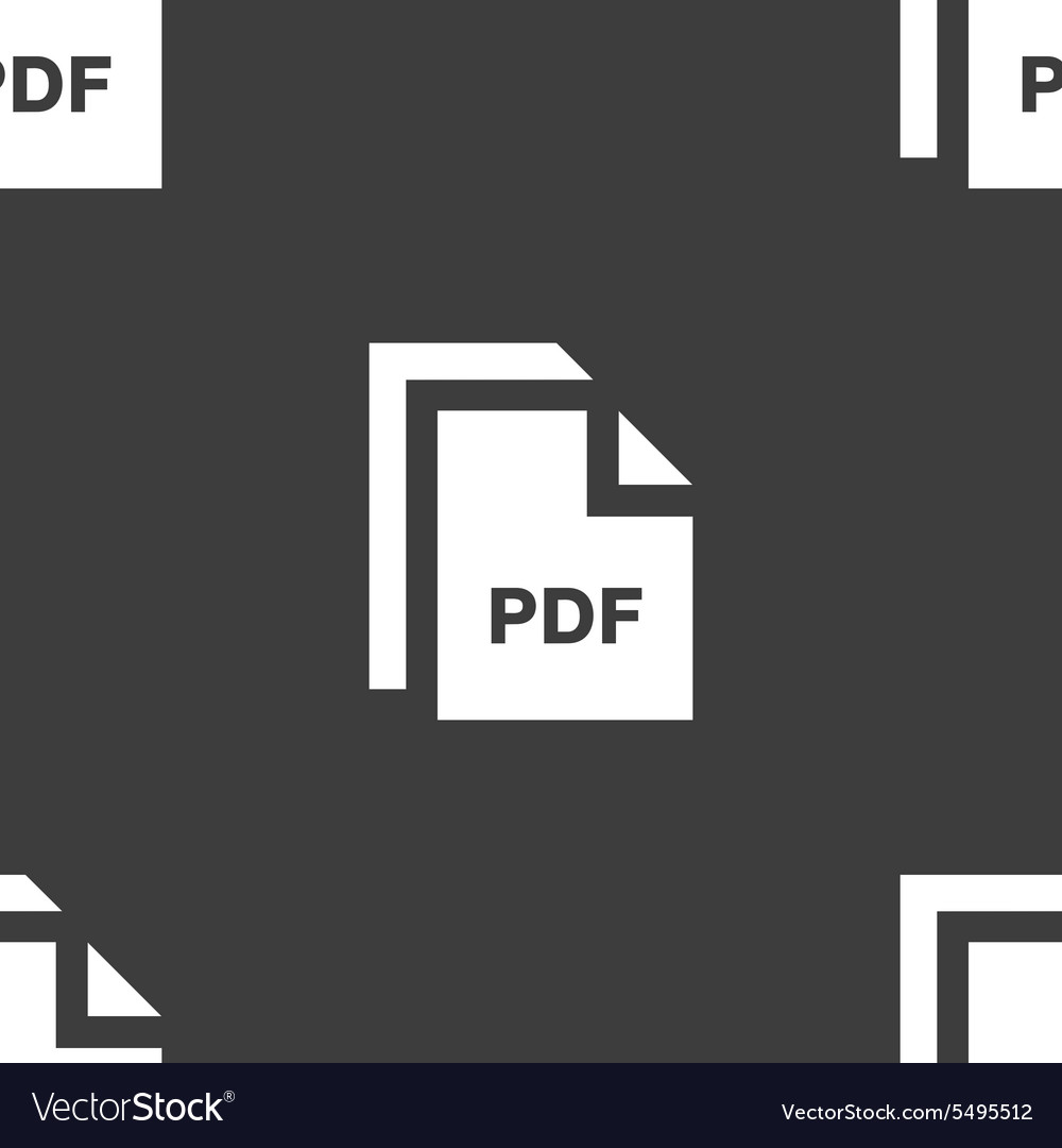 File pdf icon sign seamless pattern on a gray