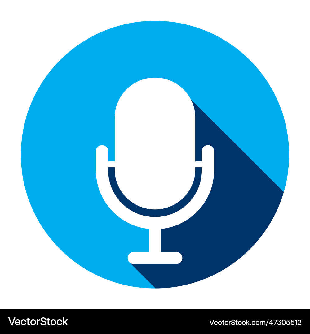 Microphone icon Royalty Free Vector Image - VectorStock