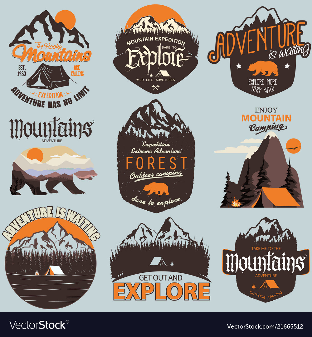 Outdoor expedition typography adventure t-shirt Vector Image