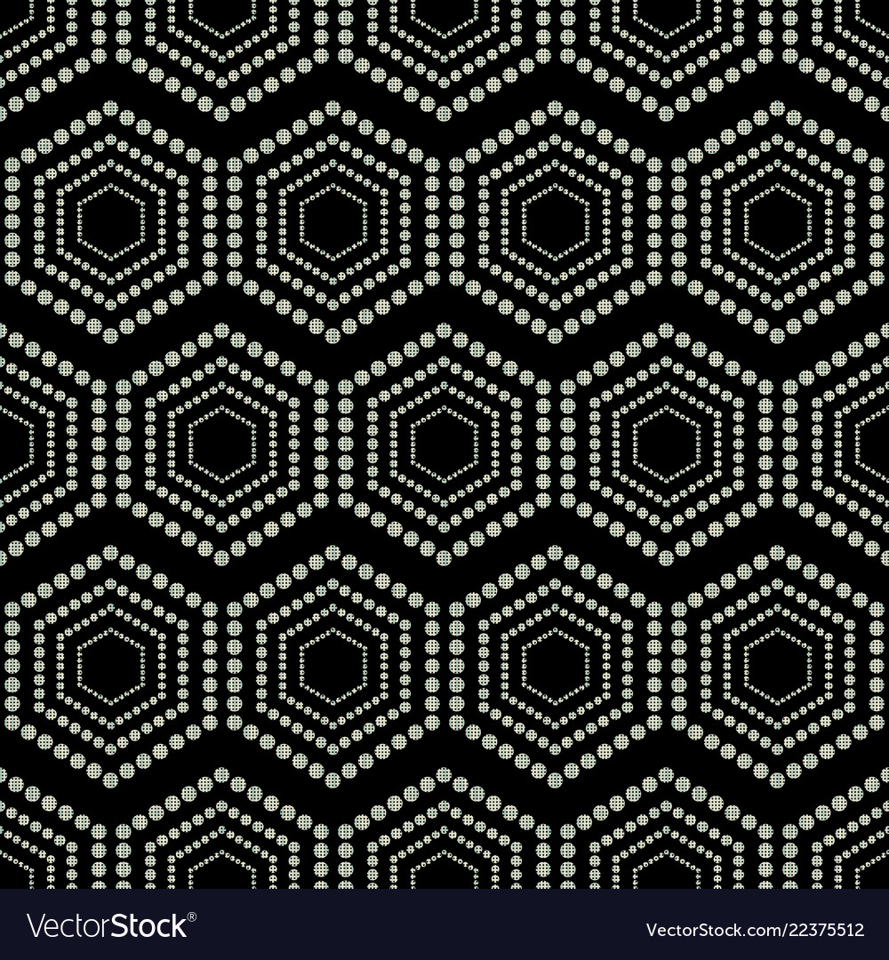 Seamless geometric pattern dots vector image Seamless geometric pattern dots