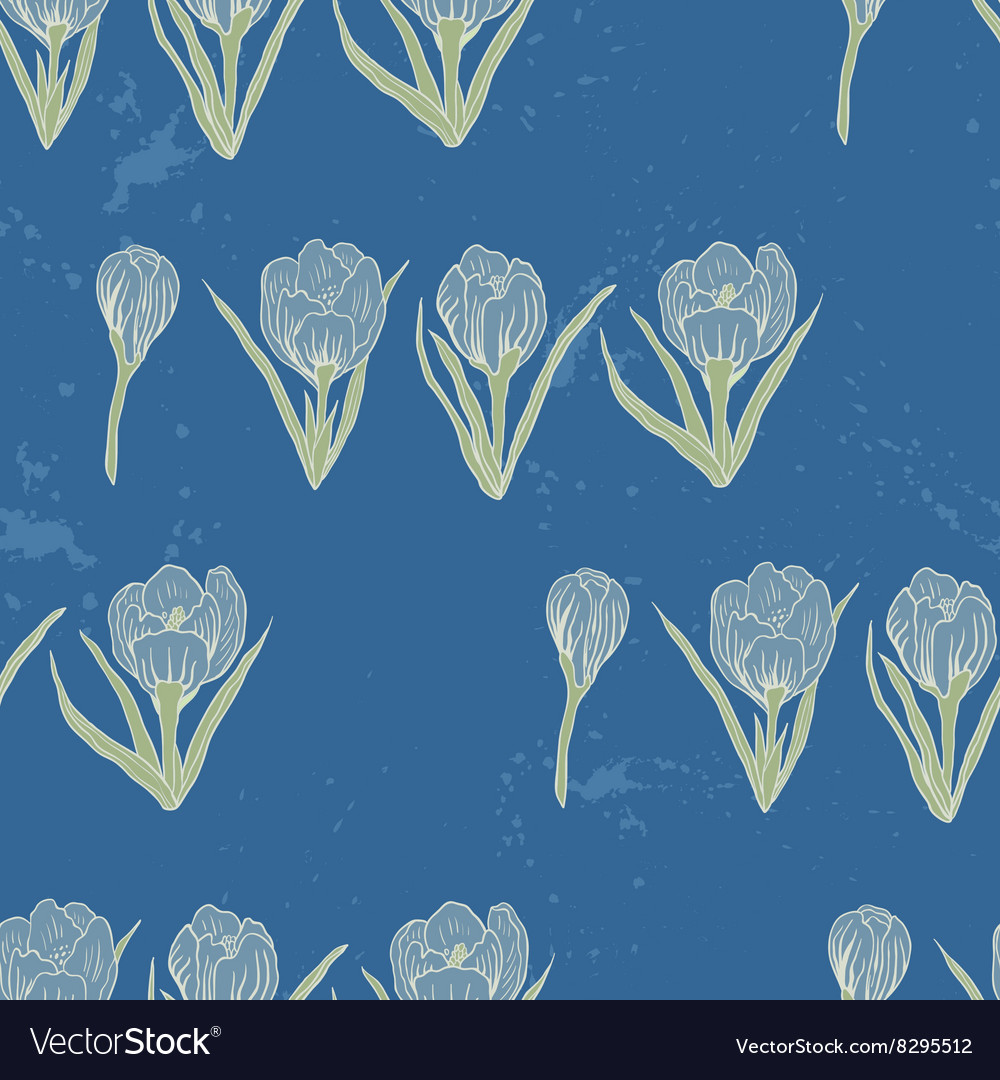 Spring rampage seamless pattern