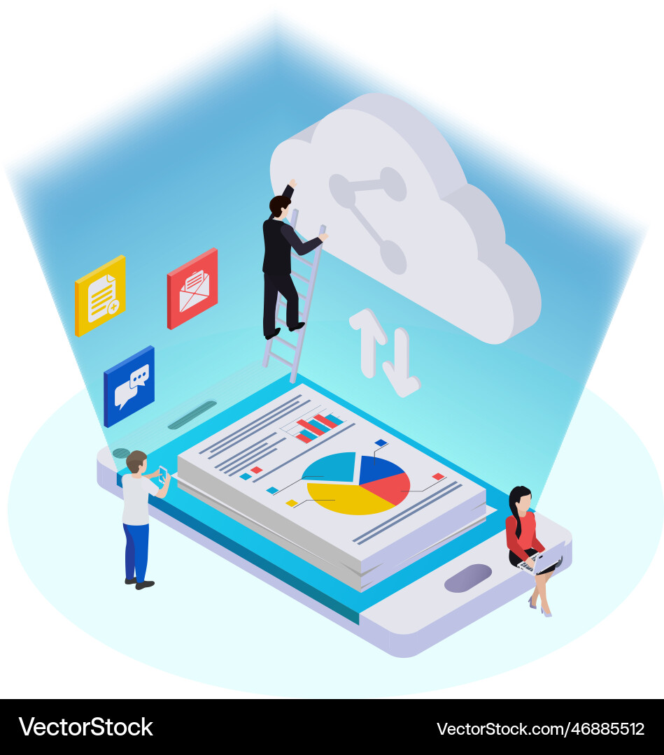 Wireless technology concept Royalty Free Vector Image