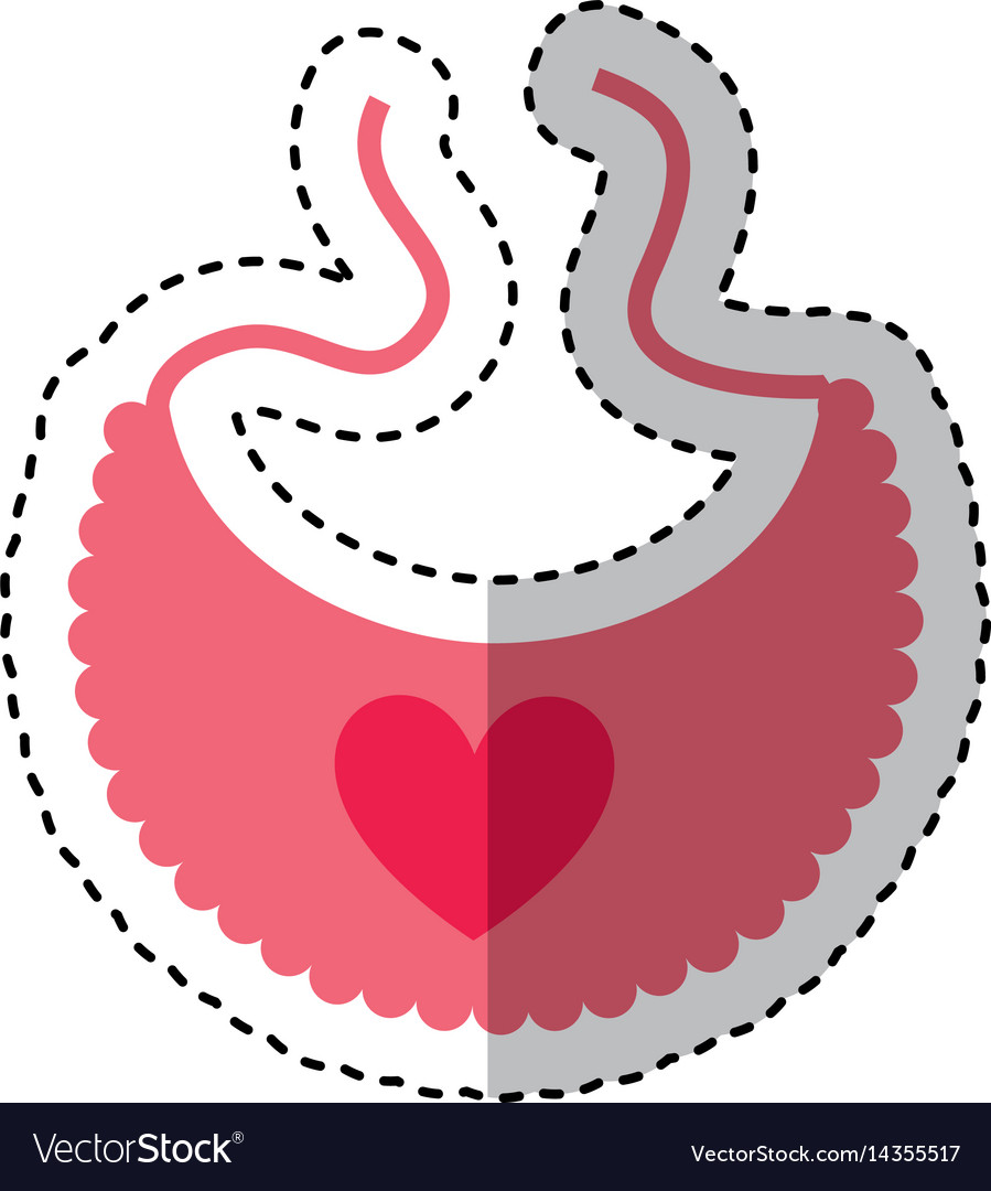 Download Baby bib cute icon Royalty Free Vector Image - VectorStock