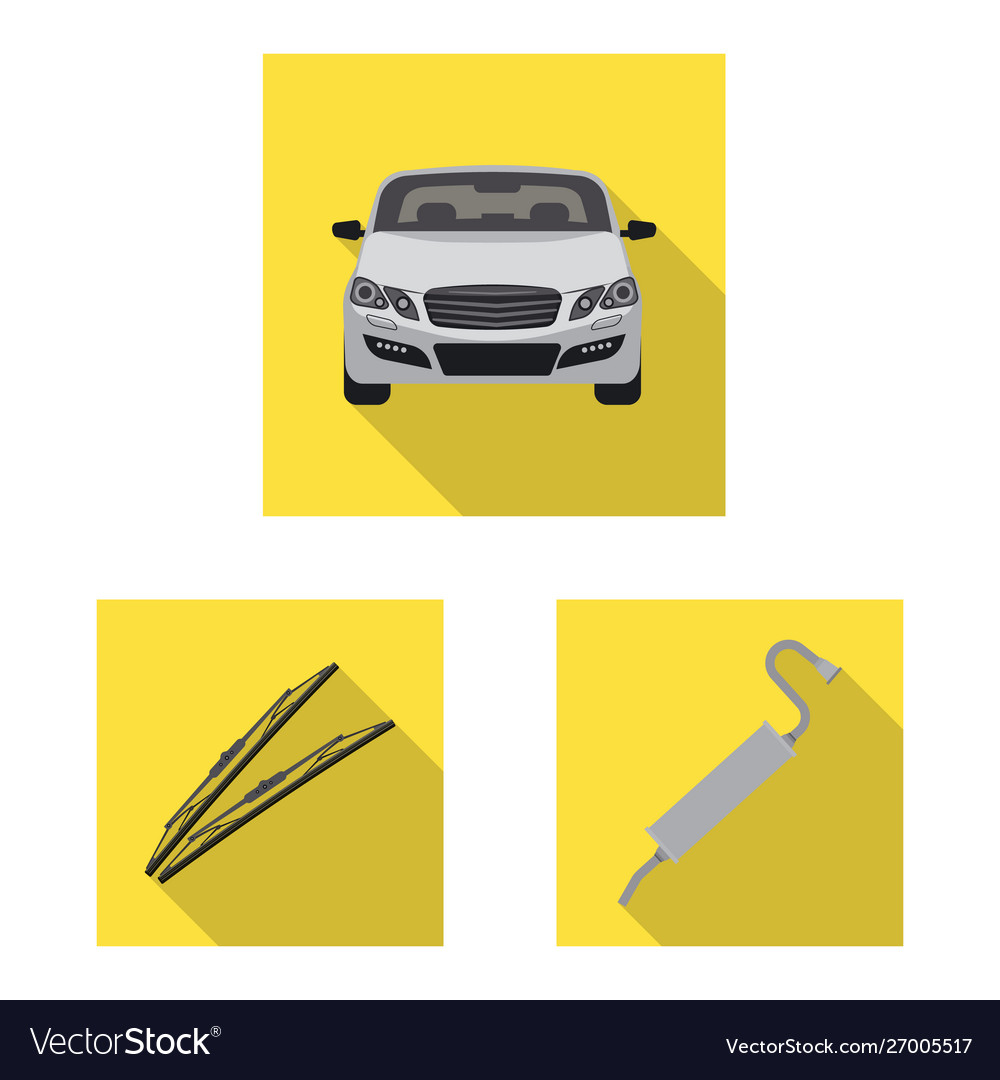 Isolated object auto and part logo collection