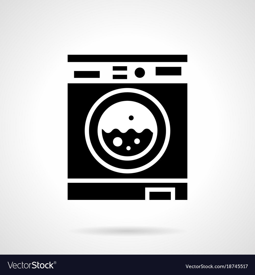 Laundry room glyph style icon