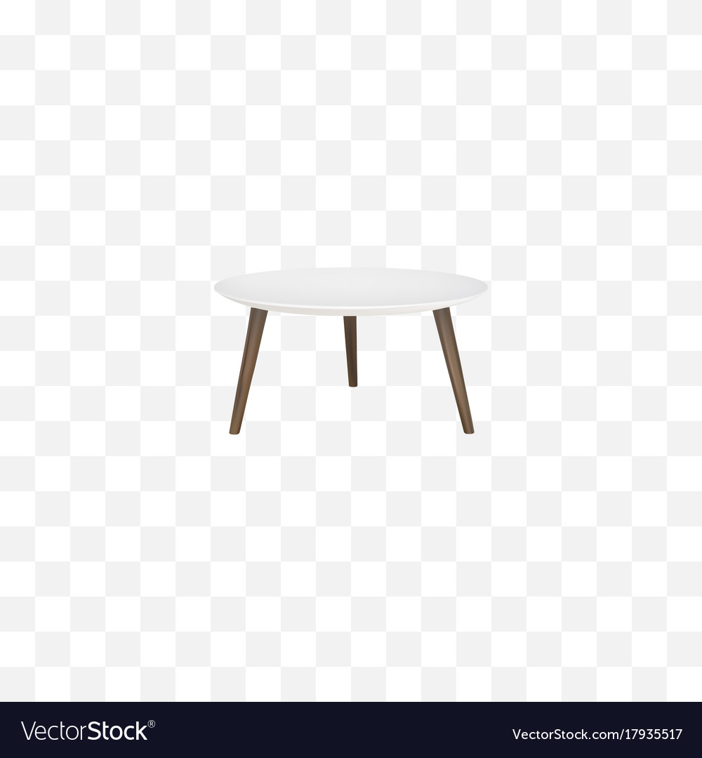 Realistic round table element