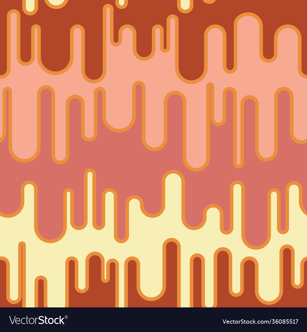 Simple dripping liquid repeat pattern design vector image Simple dripping liquid repeat pattern design