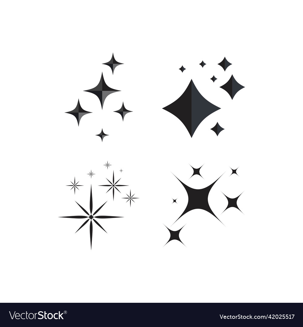 Sparkling Star Icon Royalty Free Vector Image - Vectorstock