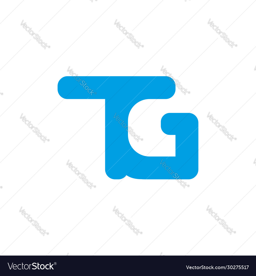 Tg or gt letter logo unique and attractive