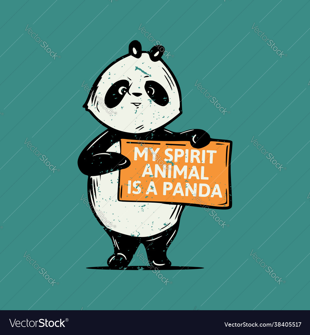 Vintage slogan typography my spirit animal Vector Image Vintage slogan typography my spirit animal Vector Image