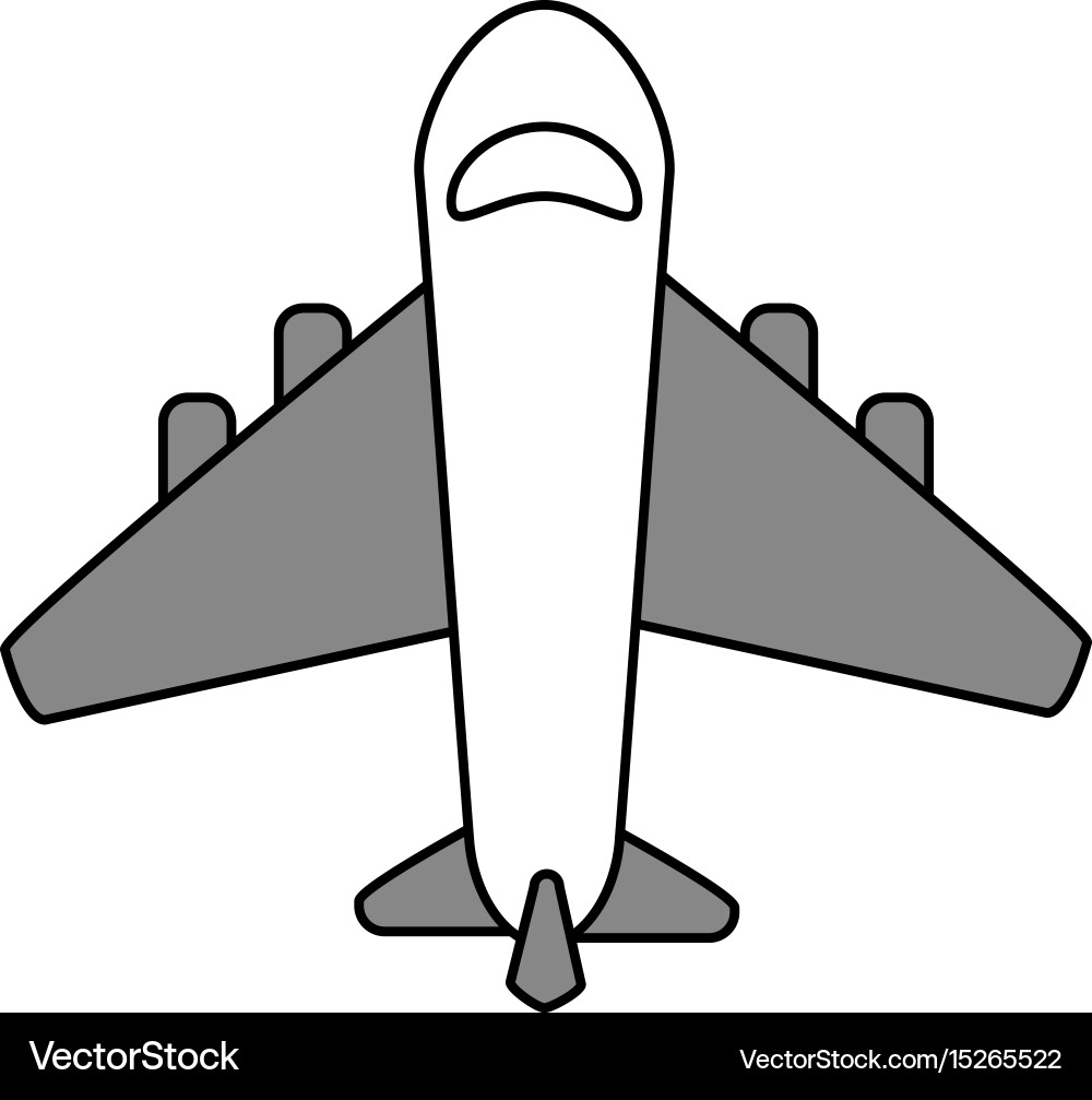 Airplane flat Royalty Free Vector Image - VectorStock