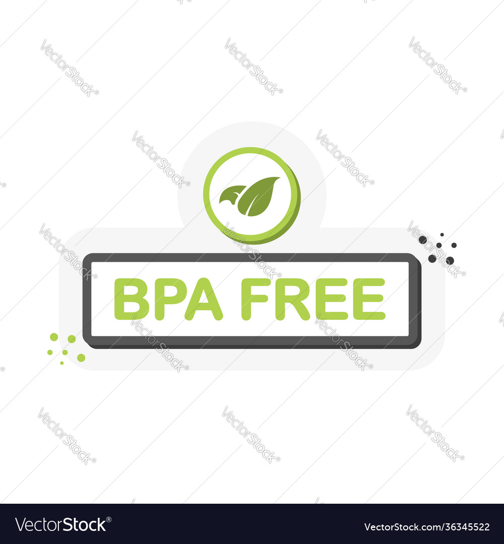 Bpa free banner on white background logo icon