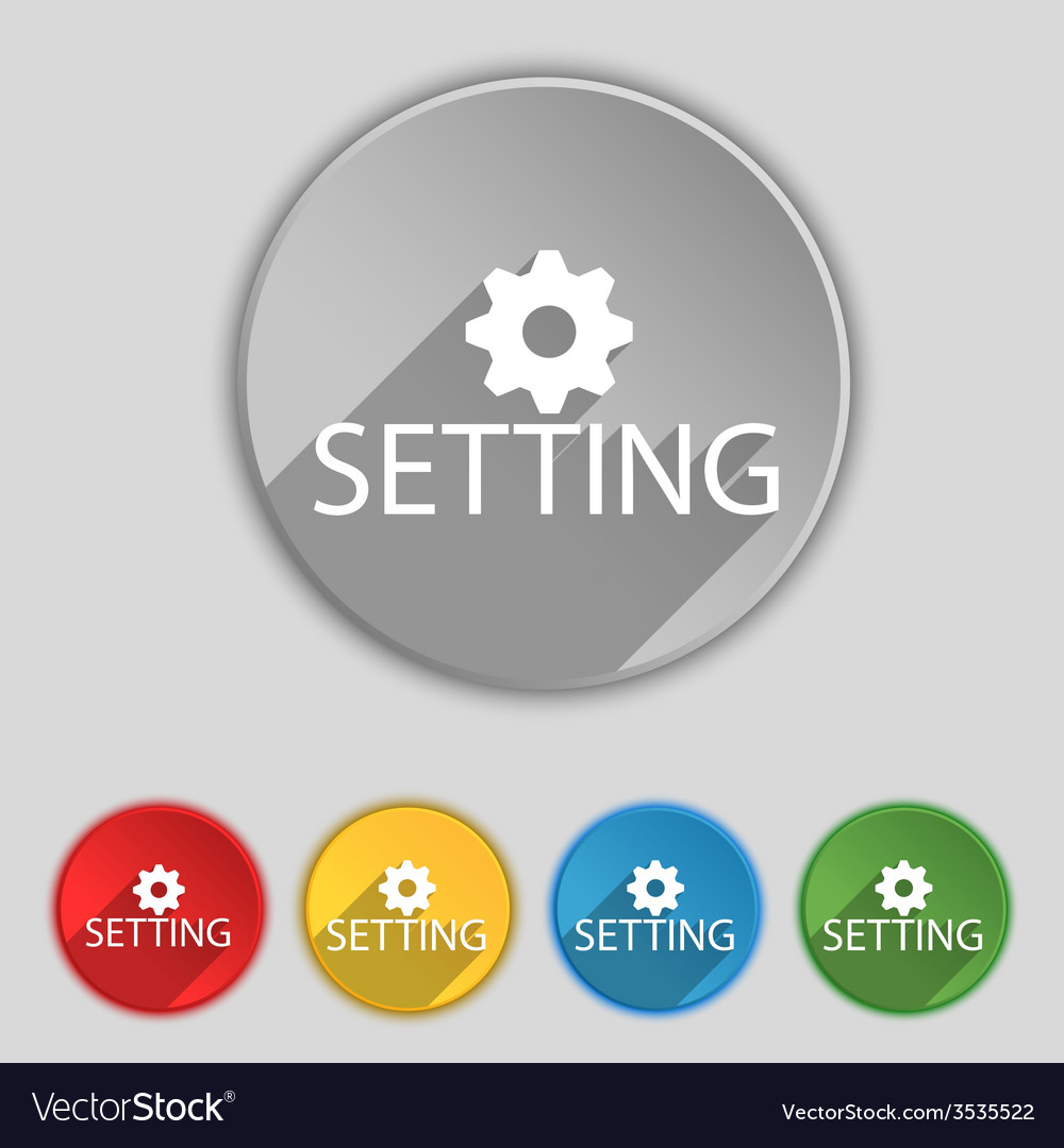 Cog settings sign icon cogwheel gear mechanism