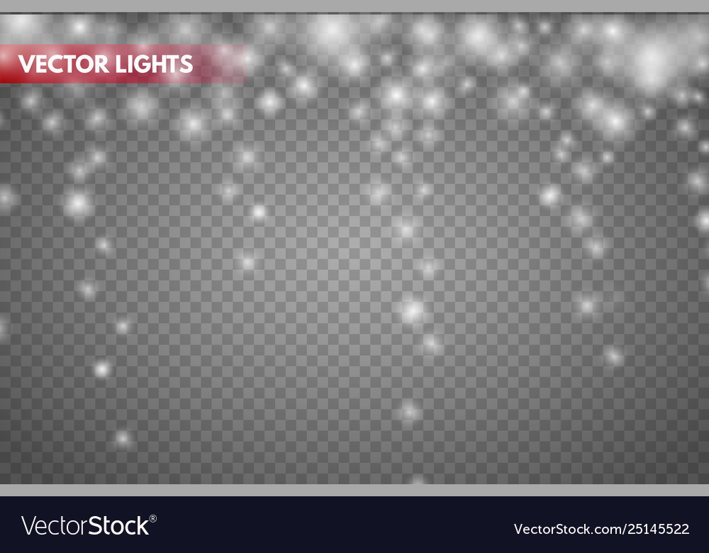Glow light effect sparkle dust Royalty Free Vector Image