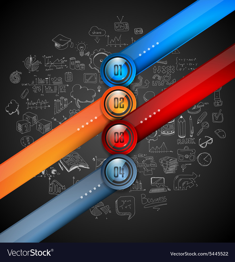 Infographic template for modern data visualization