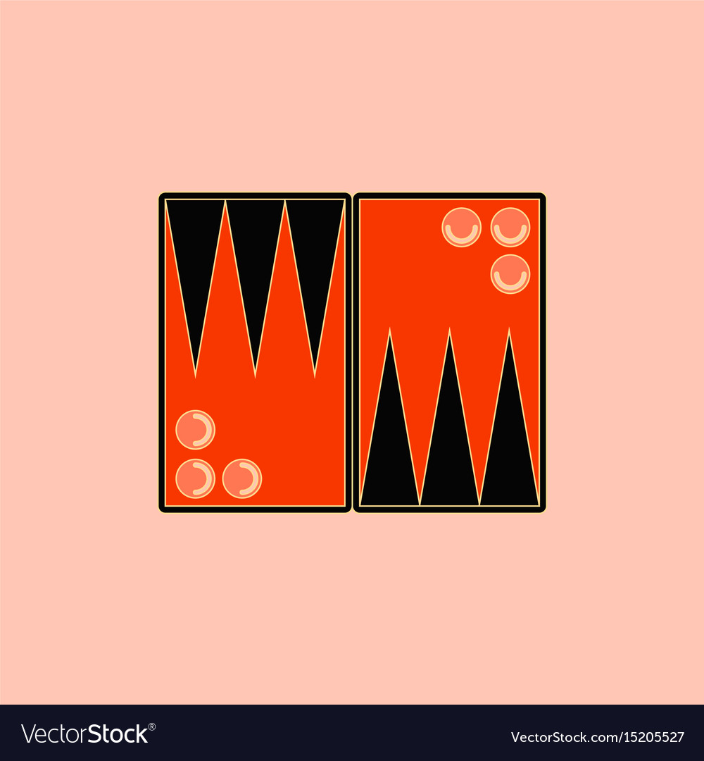Backgammon board game table