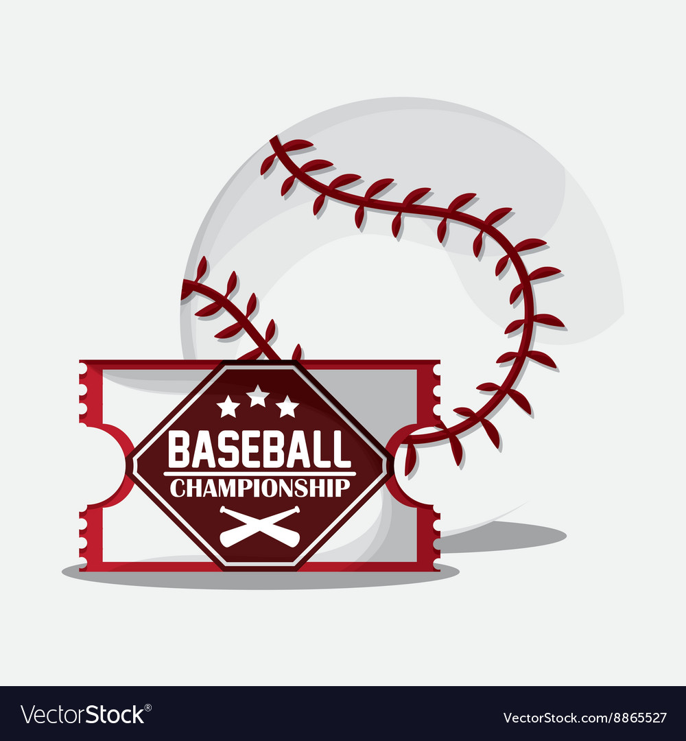 Baseball design sport concept flat