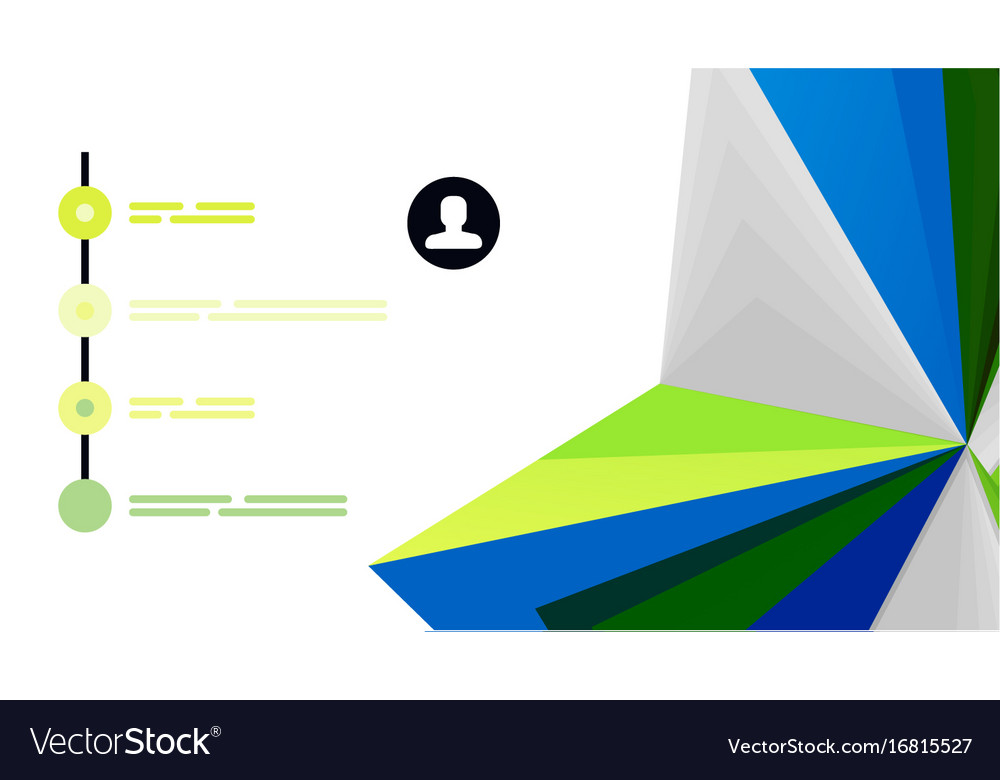 Modern triangle presentation template