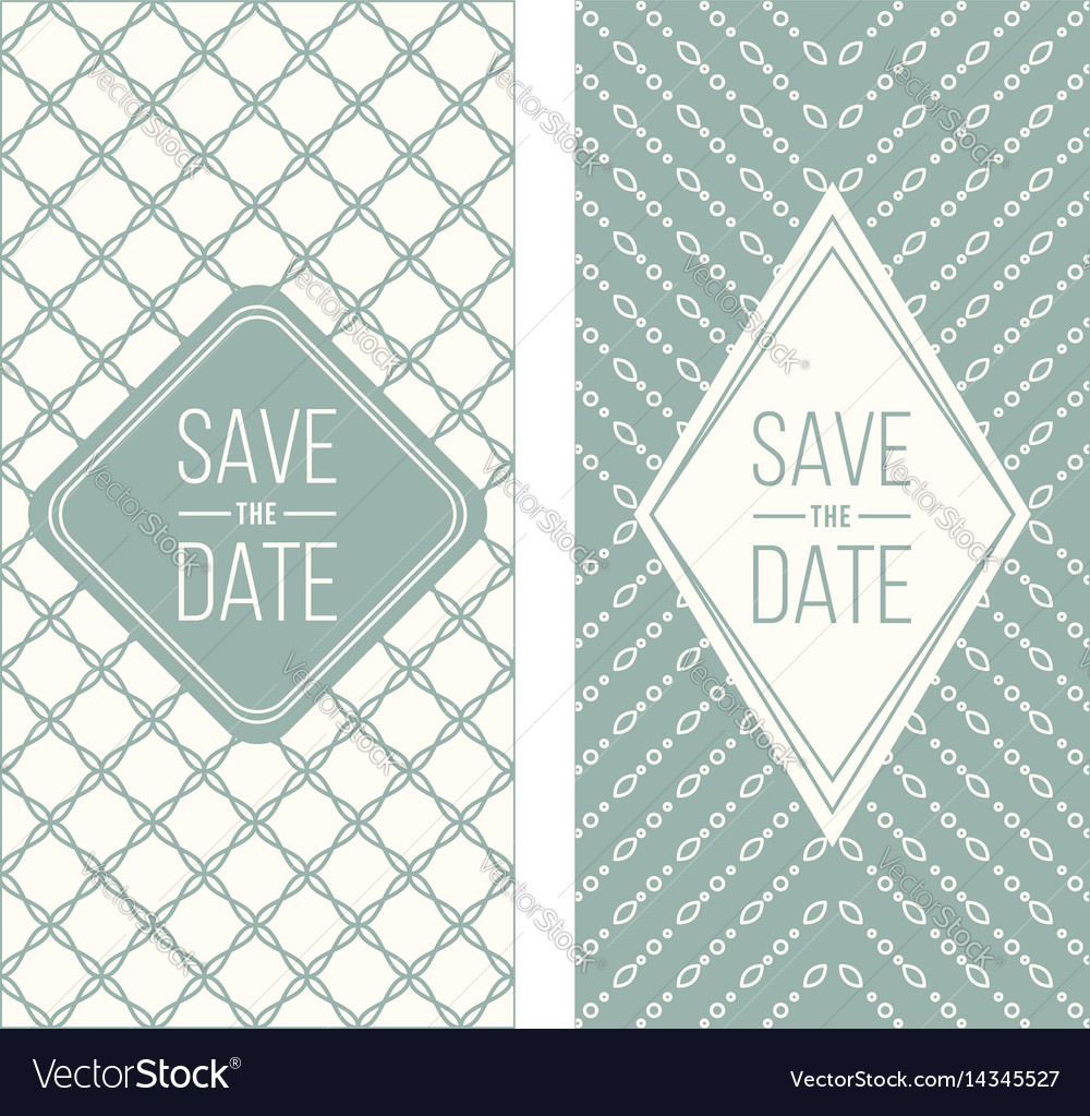 Retro invitation templates patterned background