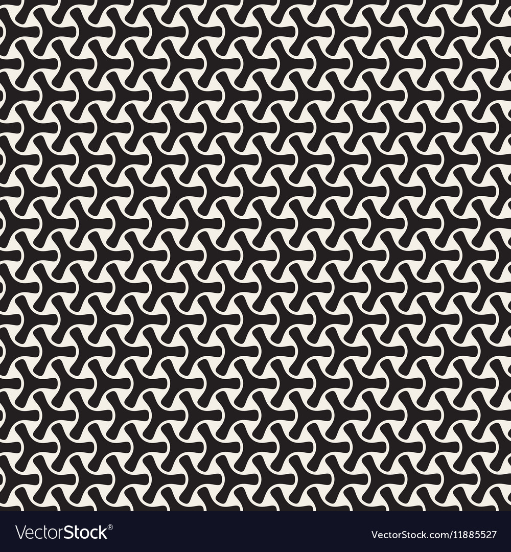 Seamless black and white mosaic triangular Vector Image