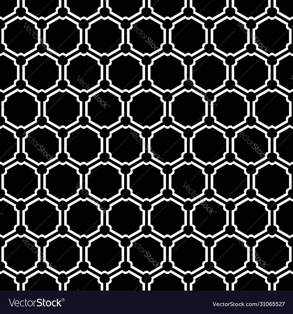 Seamless hexagons pattern