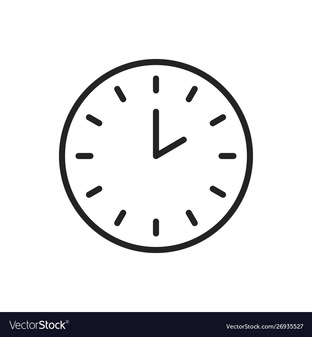 Zeit und Uhr Web-Symbole im Linienstil Timer
