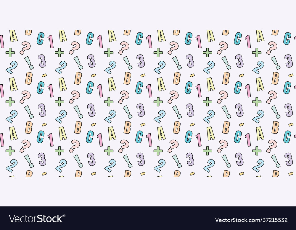 Back to school seamless repeat pattern background