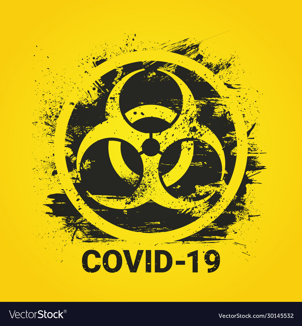 Covid1919 biohazard sign 2019ncov corona virus Vector Image