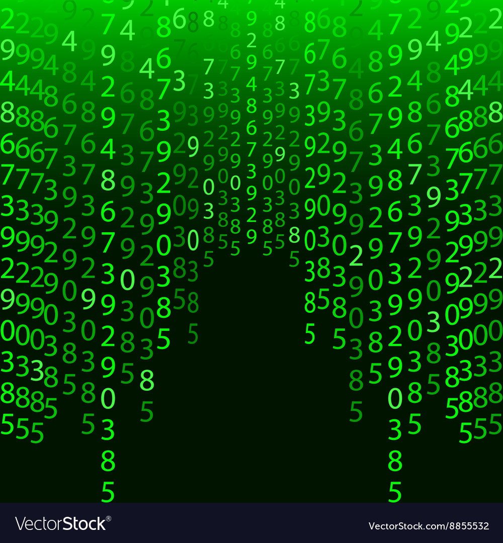 Digital Matrix Code Background