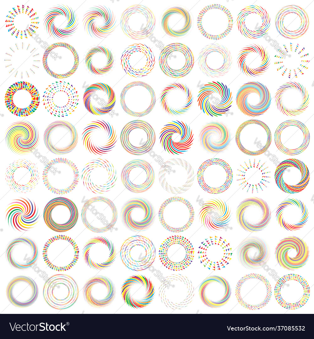 Geometric abstract circle circular element vector image Geometric abstract circle circular element
