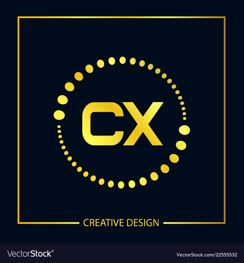 Original Buchstaben cx Logo Vorlage Design