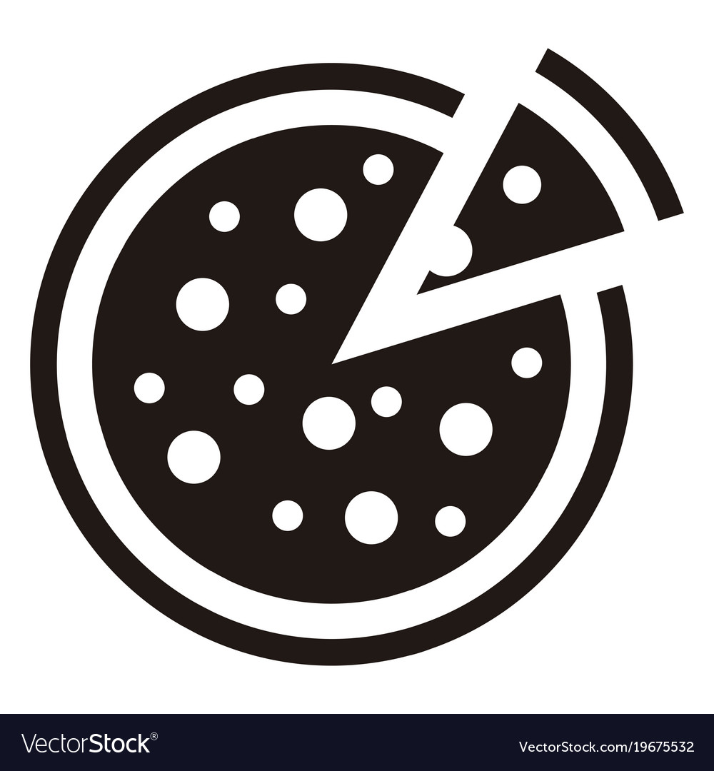 Download Isolated pizza icon Royalty Free Vector Image - VectorStock