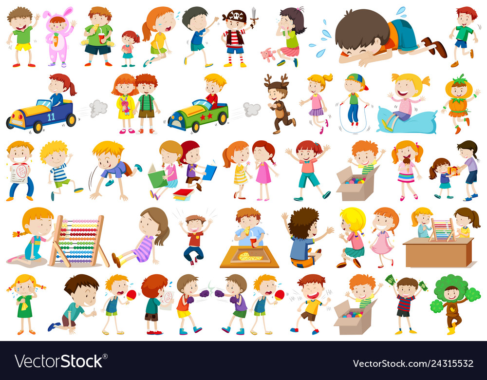 Large set of kids