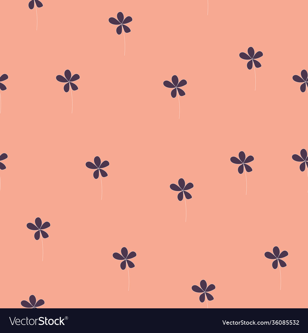 Simple tiny flower doodle repeat pattern design vector image Simple tiny flower doodle repeat pattern design