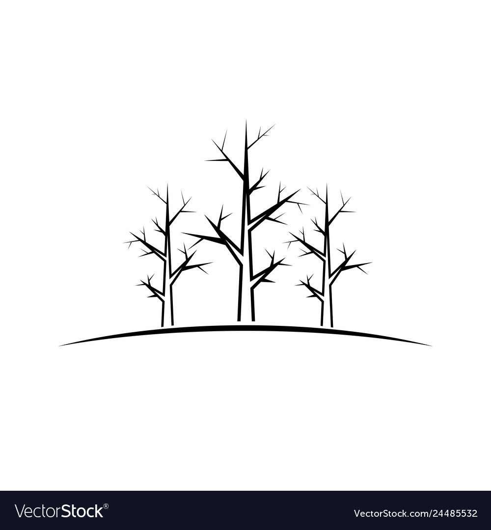 Trees black design element
