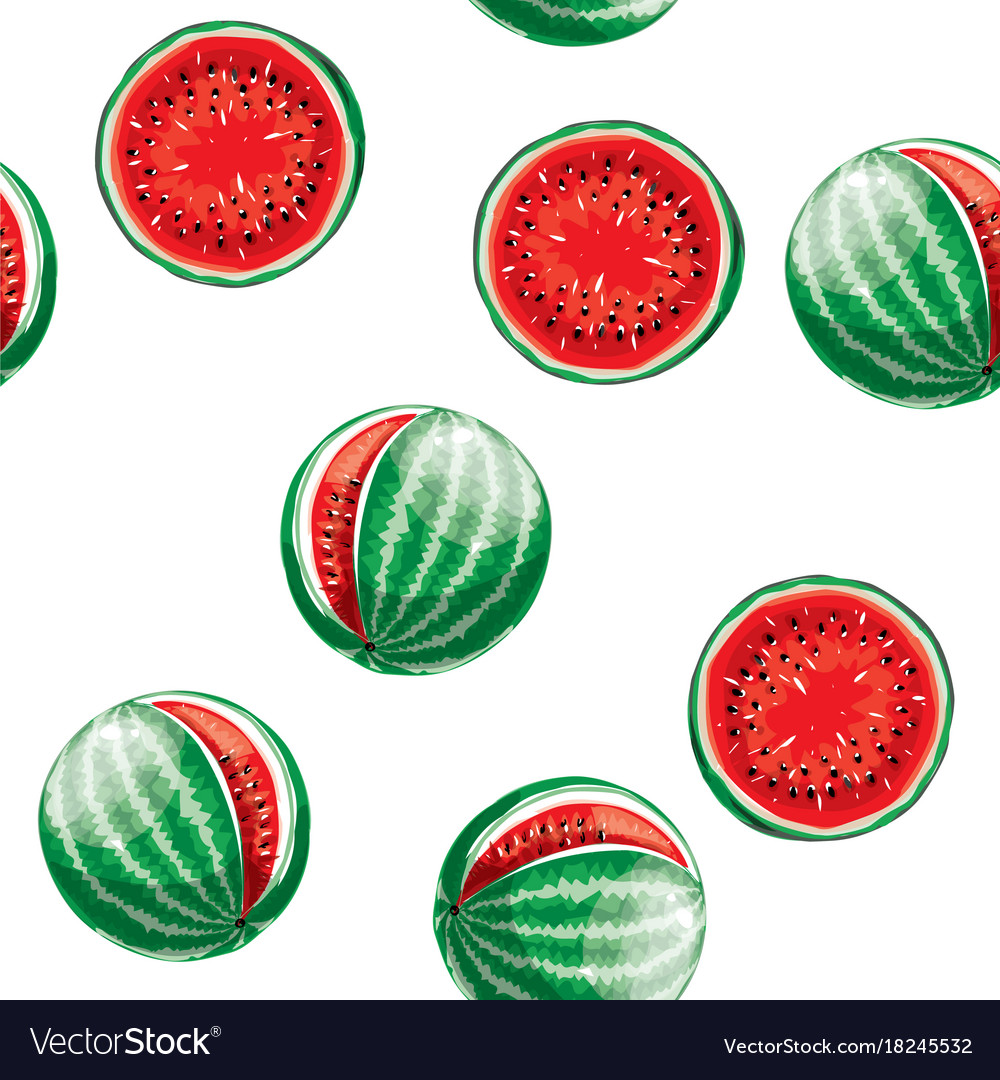 Watermelon pattern seamless background