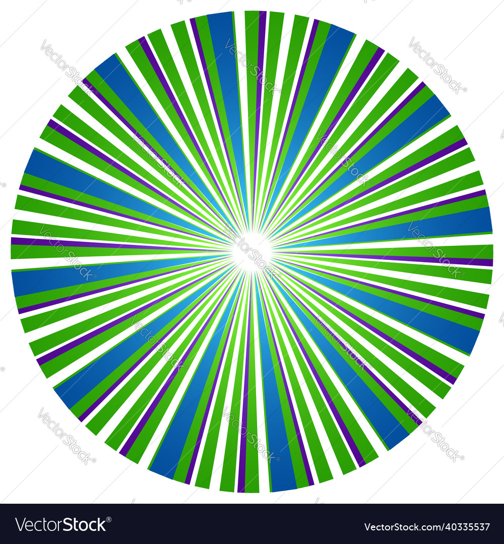 Abstract circle with overlapping spokes geometric vector image Abstract circle with overlapping spokes geometric