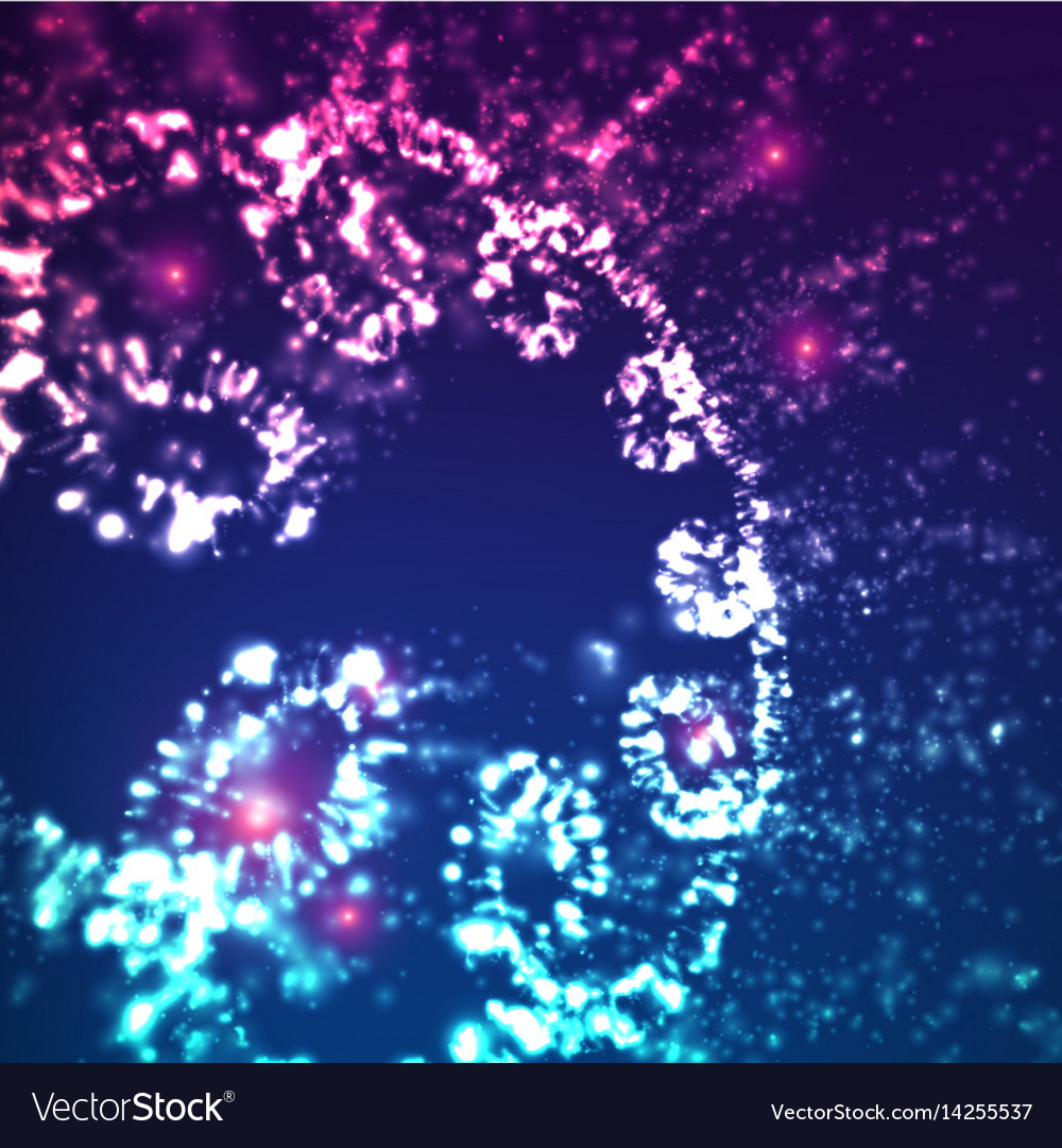 Abstract space background explosion
