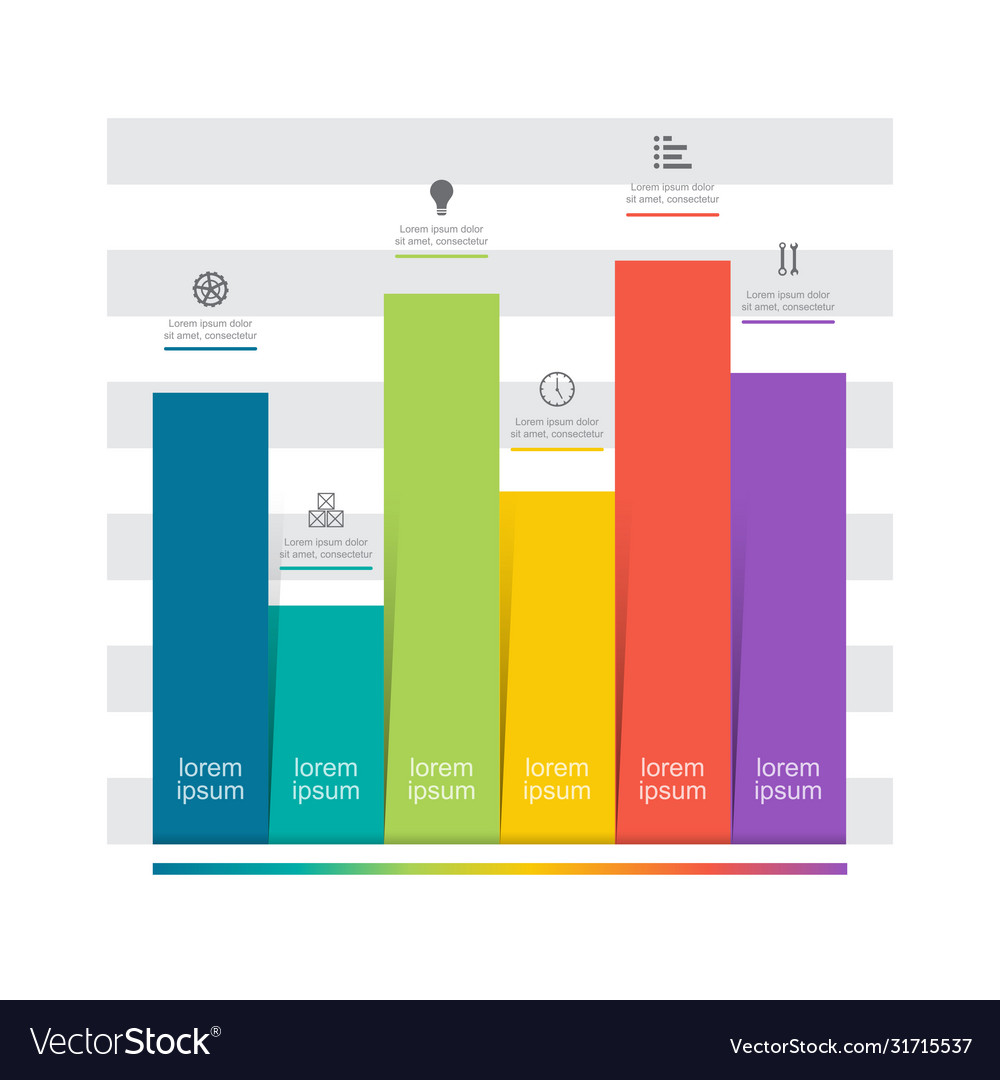 Bar chart graph diagram financial analytic vector image Bar chart graph diagram financial analytic